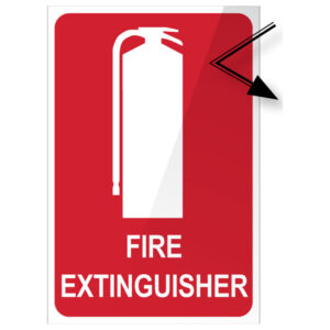 FIRE EXTINGUISHER REFLECTIVE LOCATION SIGN