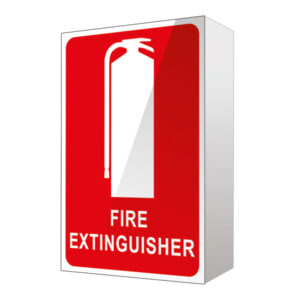 FIRE EXTINGUISHER RIGHT ANGLE LOCATION SIGN