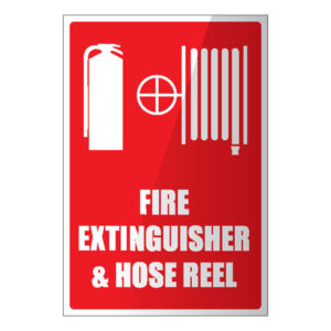 FIRE EXTINGUISHER _ HOSE REEL PLASTIC LOCATION SIGN